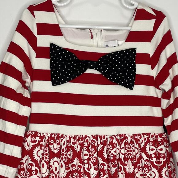 Counting Daisies Mixed Print Holiday Dress Size 6X - Picture 2 of 10